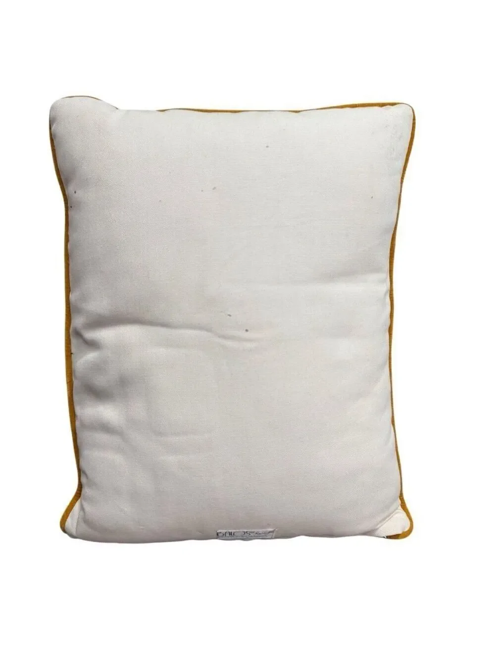 Vintage Balos 1980 Norman Rockwell Merry Christmas Embroidered Pillow 15x12.5‎